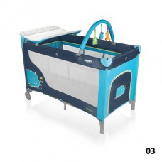 Детская кровать-манеж Baby Design Dream 2012 03 Голубой
